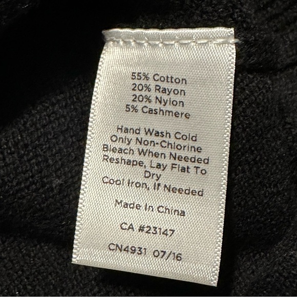 Talbots Cable-Yoke Cotton & Cashmere Blend Sweater - Picture 5 of 5